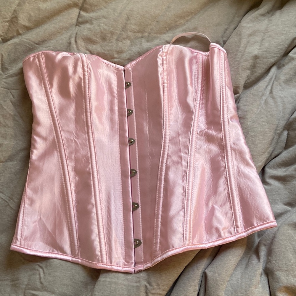 Pink corset top